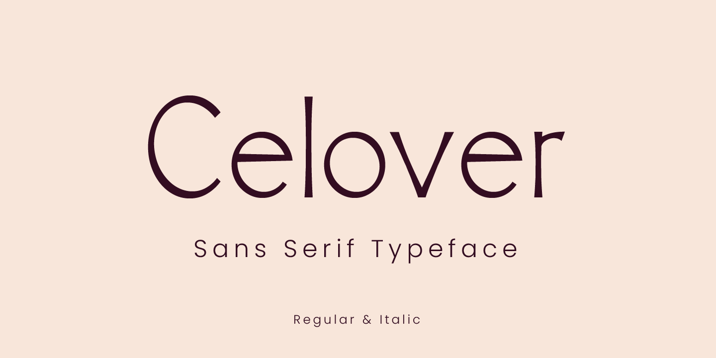 Image of Celover Regular Font