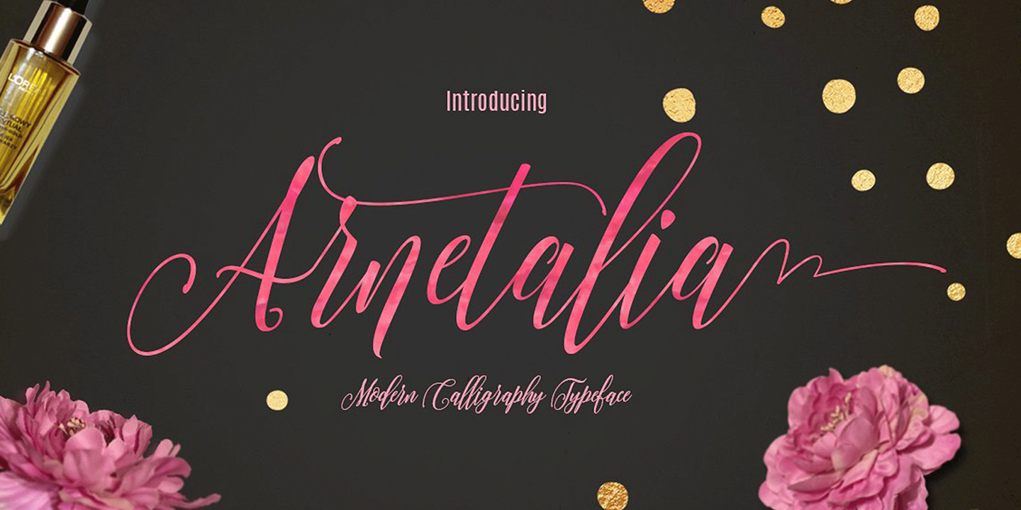 Image of Arnetalia Regular Font