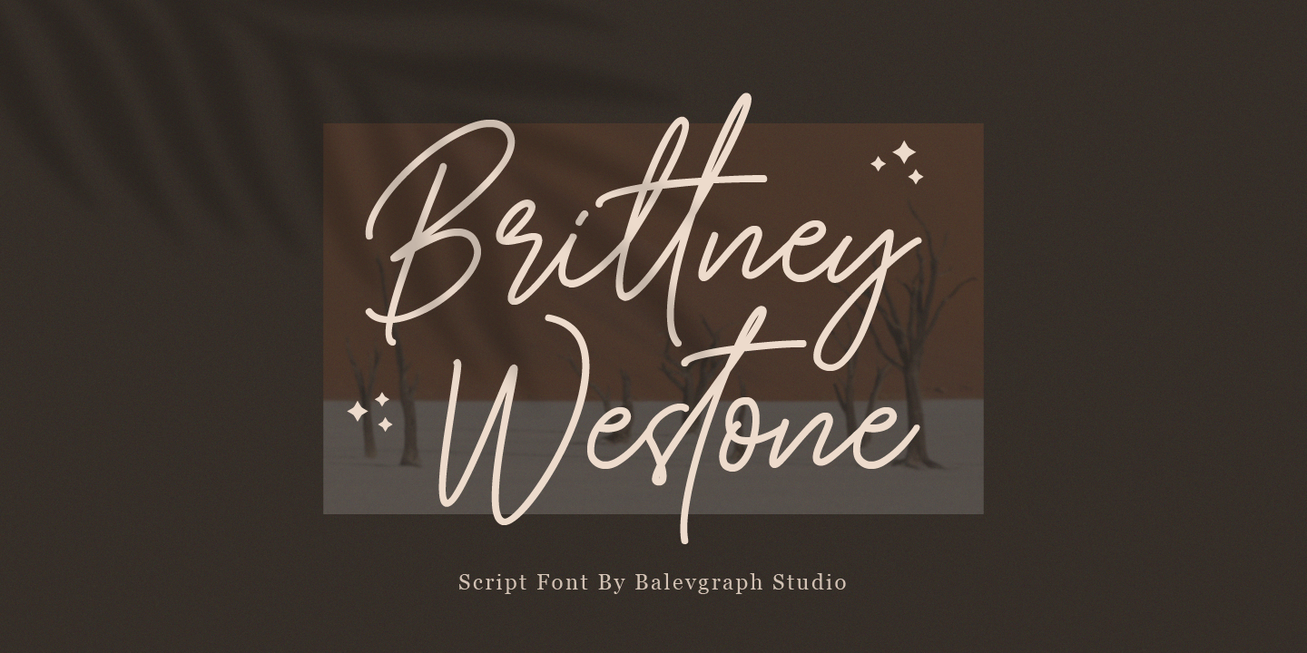 Image of Brittney Westone Font