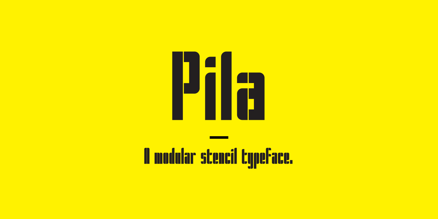 Image of Pila Oblique Font