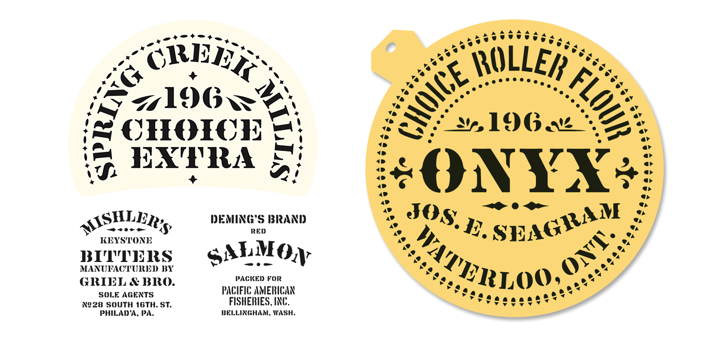 Vtg Stencil Ornaments A™