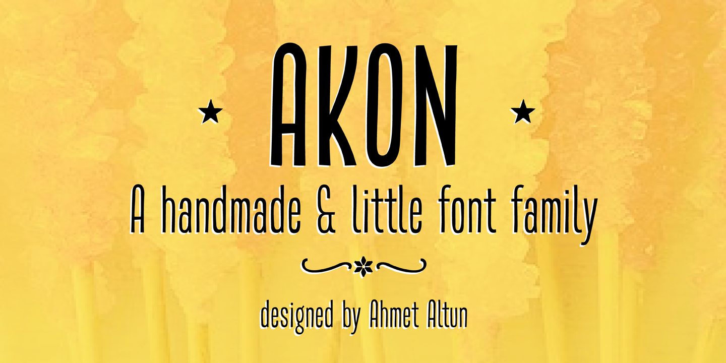 Image of Akon Regular Font