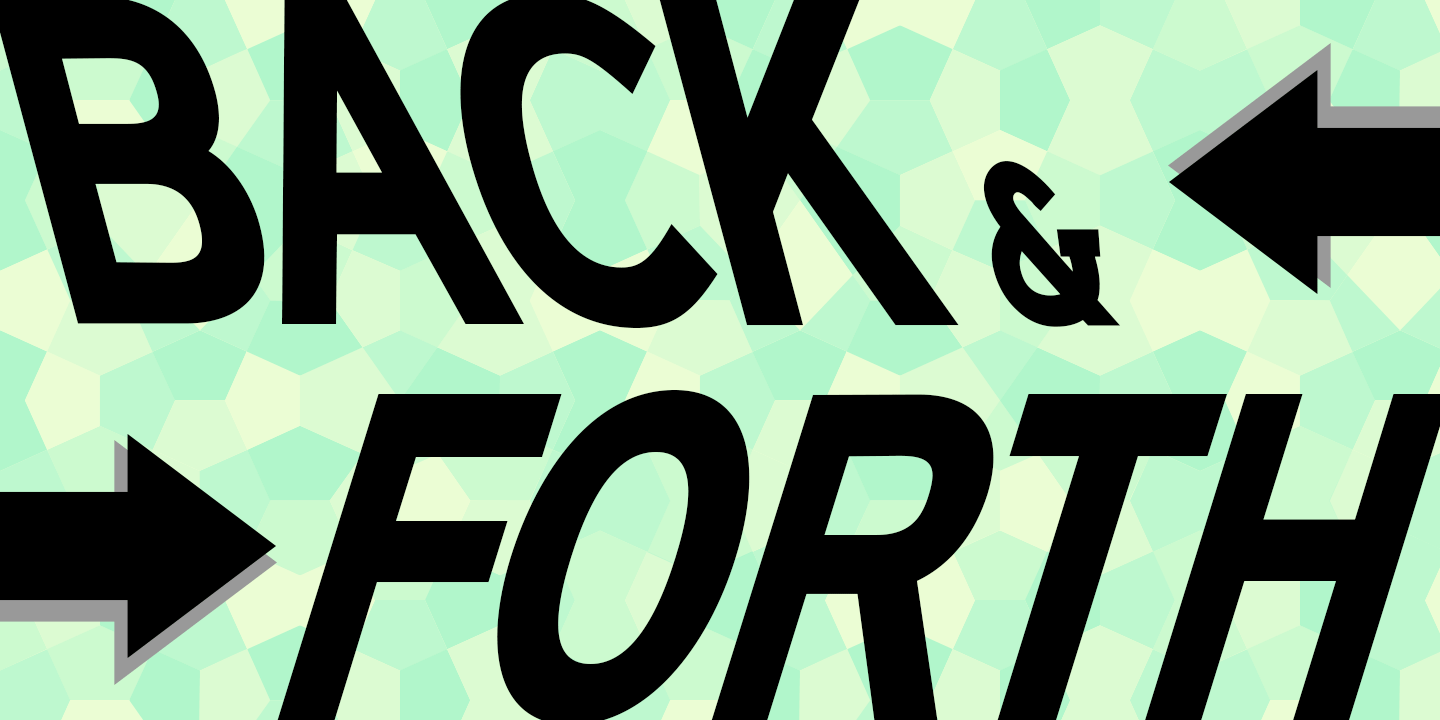 Image of Back And Forth Font