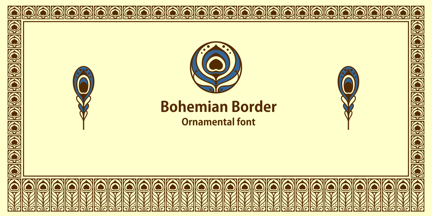 Image of Bohemian Border Font