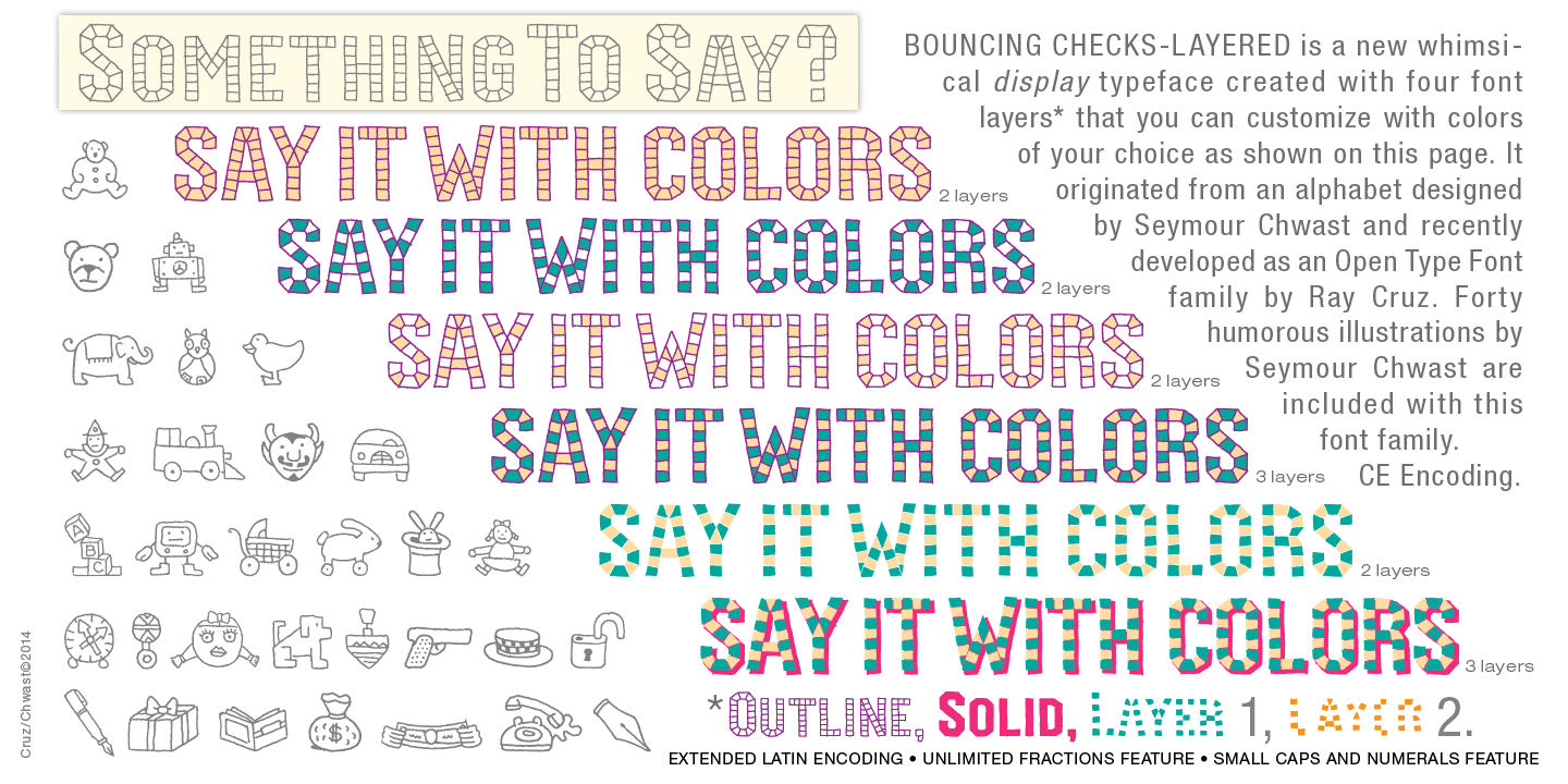 Image of Bouncing Checks Layers One font