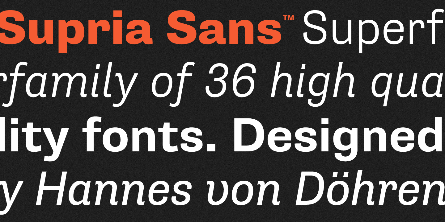 Supria Sans™