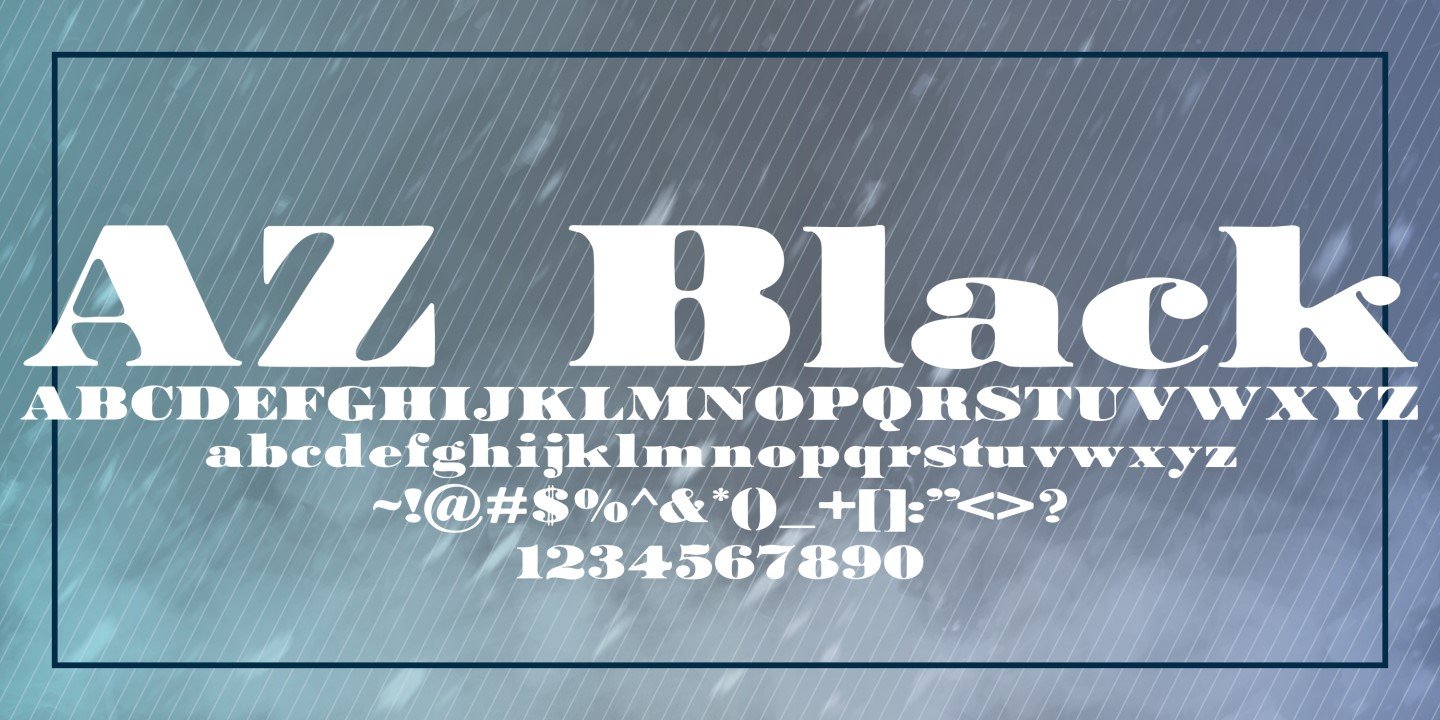 Image of AZ Black Font