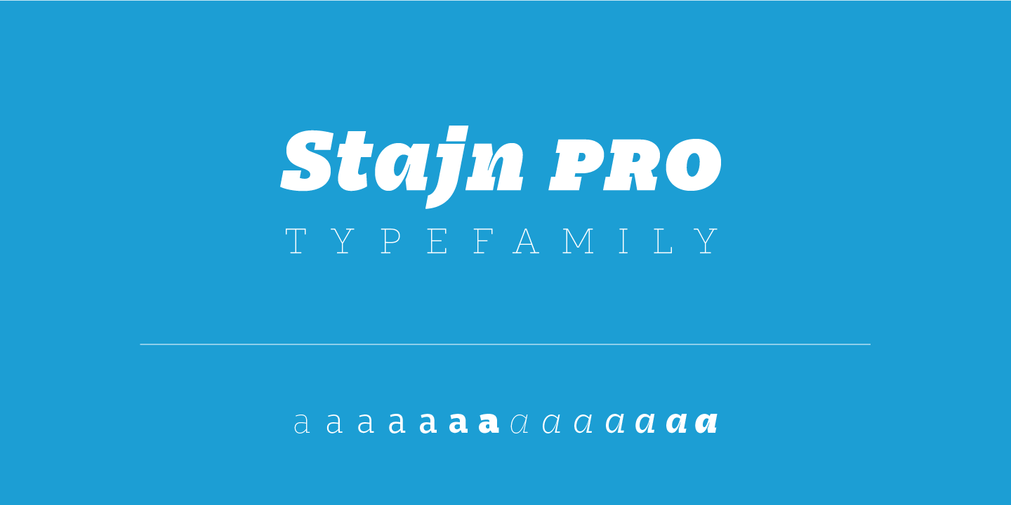 Image of Stajn Pro ExtraLight Font