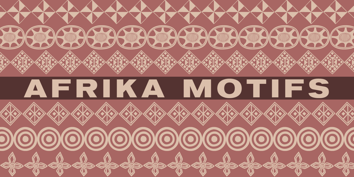 Image of Afrika Motifs Font