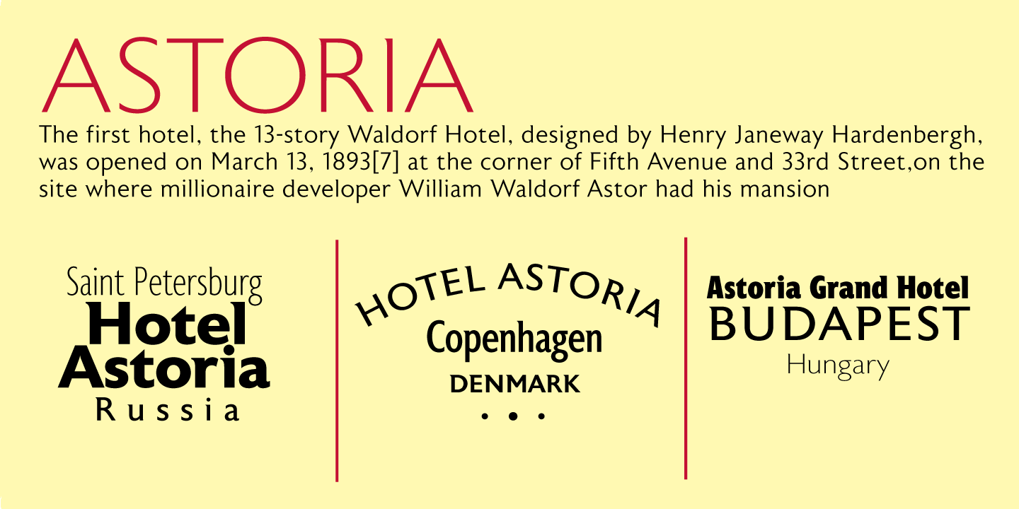 Image of Astoria Bold Italic Font