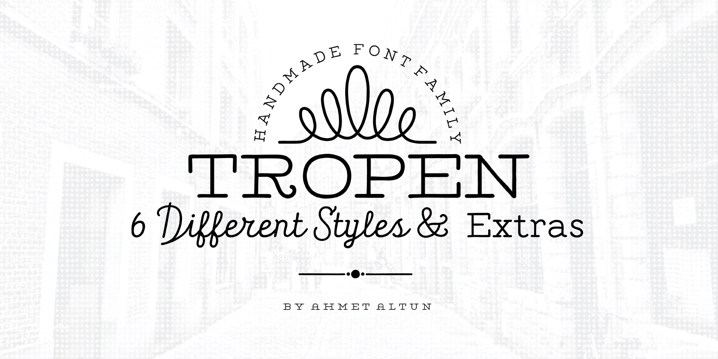 Image of Tropen Extras Font