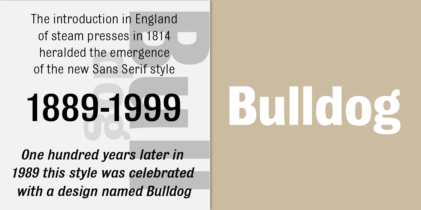 Image of Bulldog Black Italic font