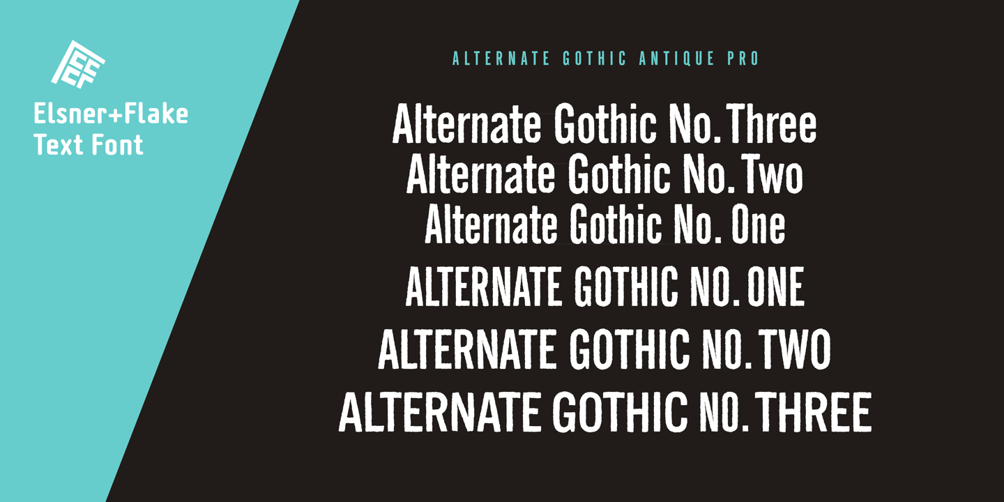 Alternate Gothic Pro Antique