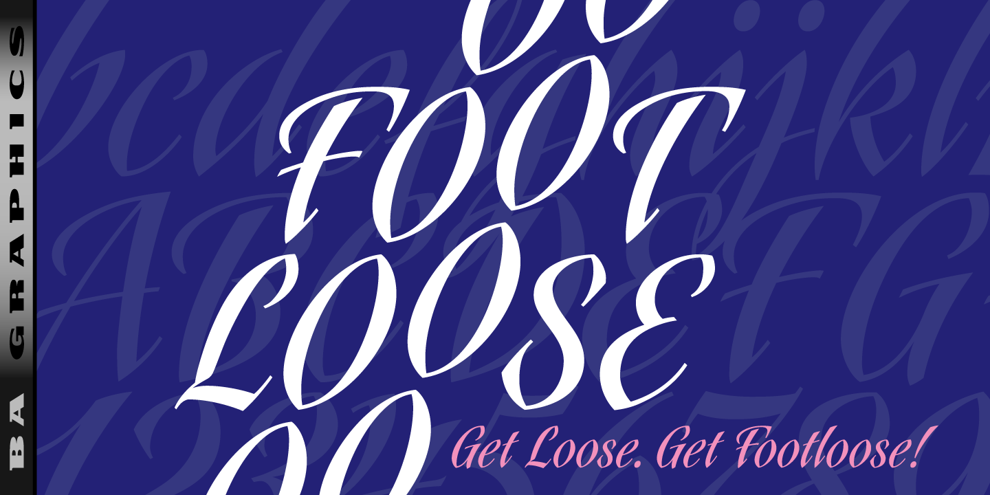 Image of Footloose Font