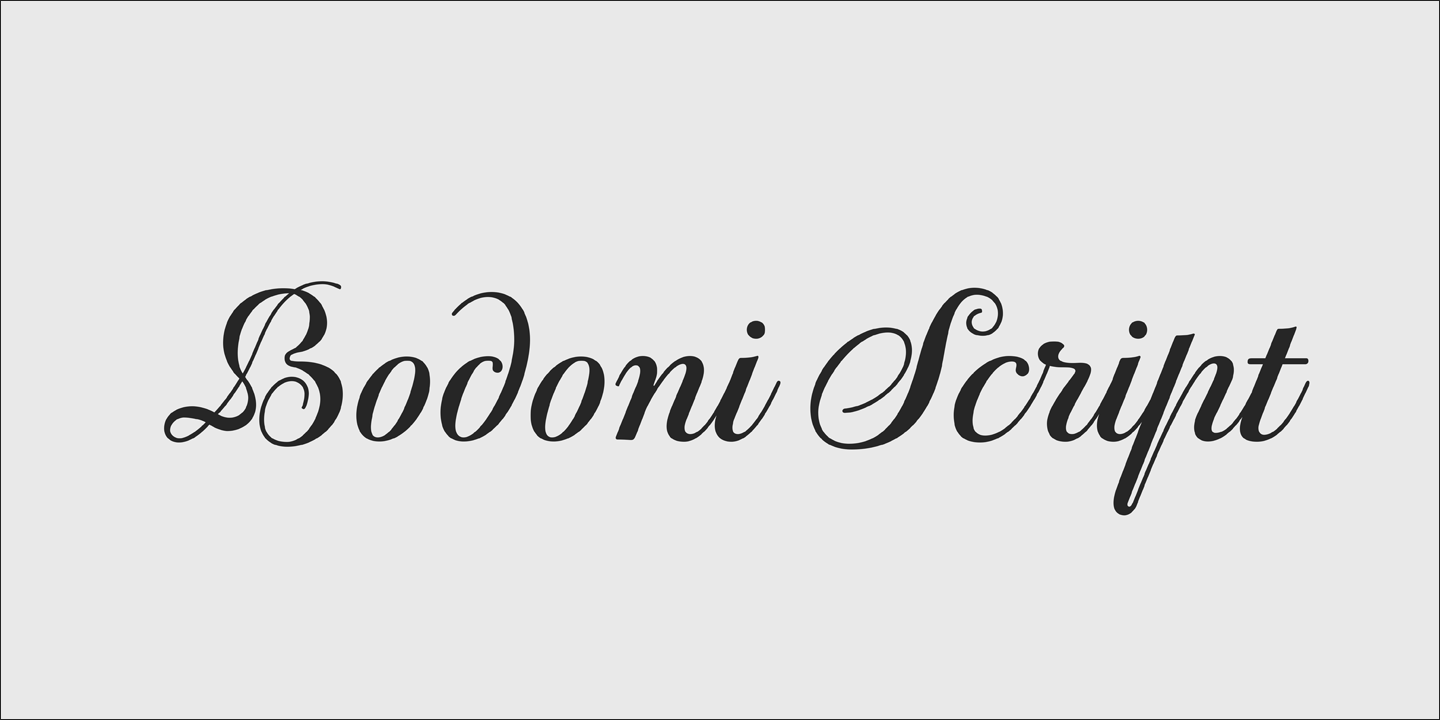 PF Bodoni Script Pro™