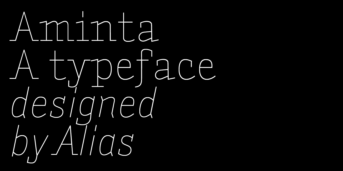 Image of Aminta Bold Italic Font