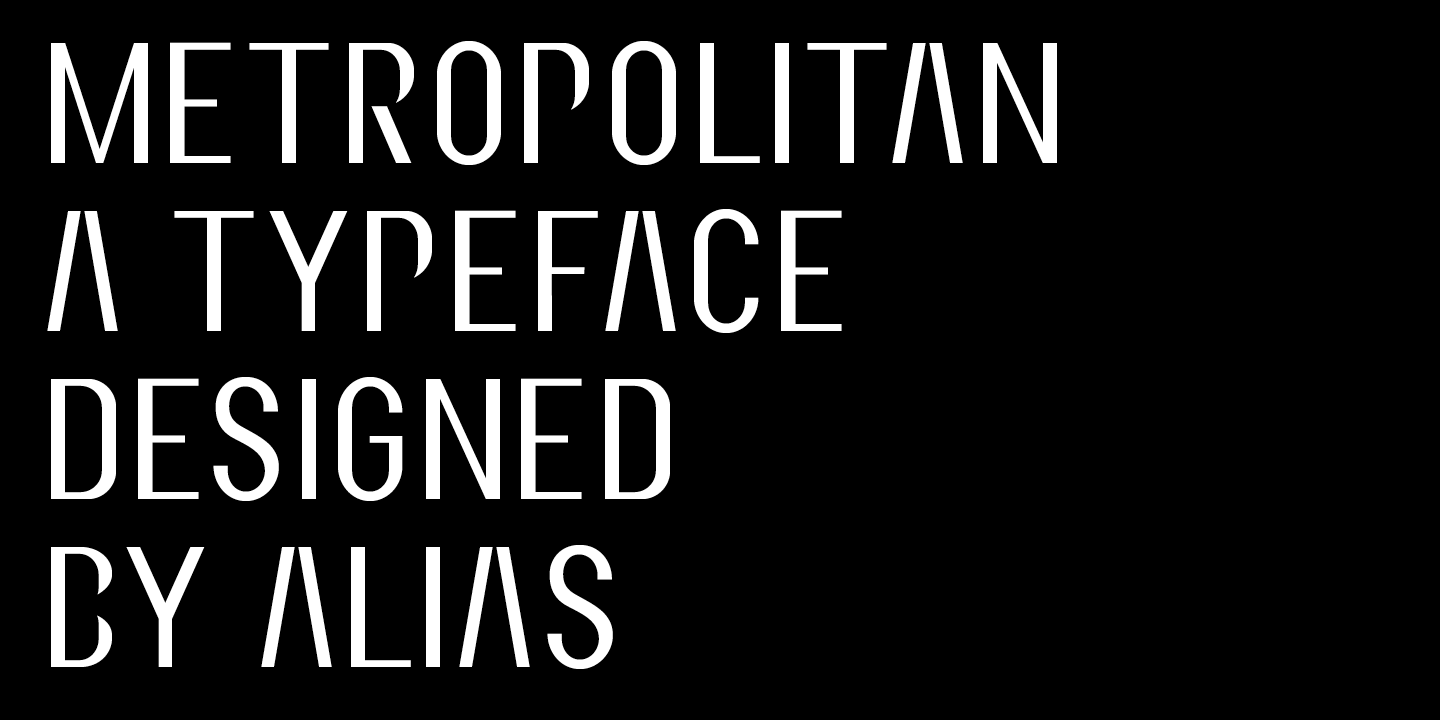 Image of Metropolitan Font