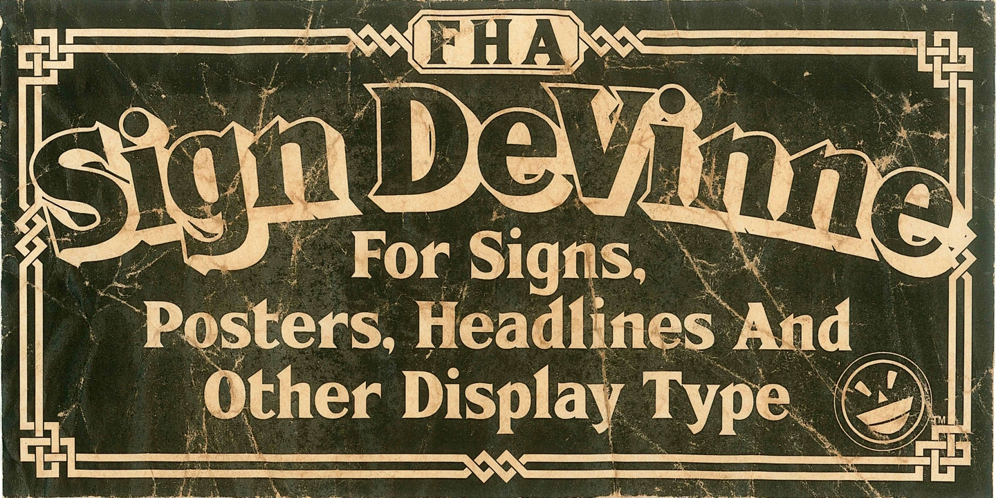 FHA Sign DeVinne