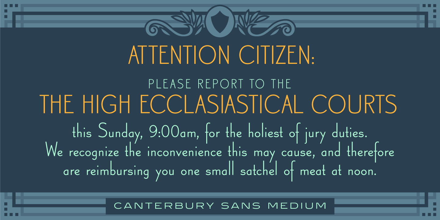 Canterbury Sans™