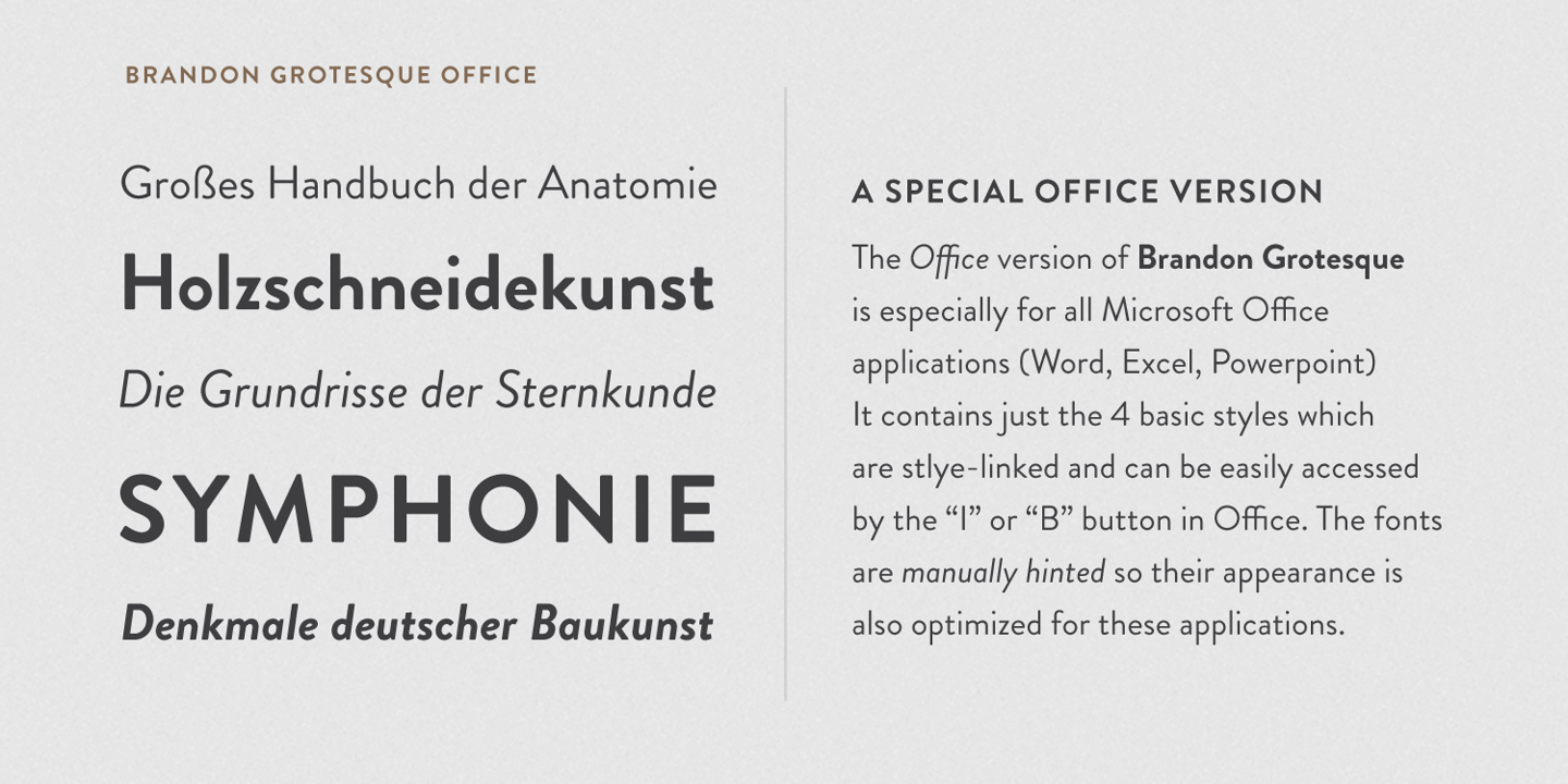 Brandon Grotesque Office