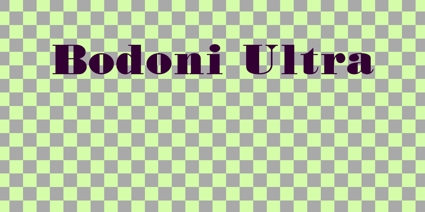 Bodoni Ultra