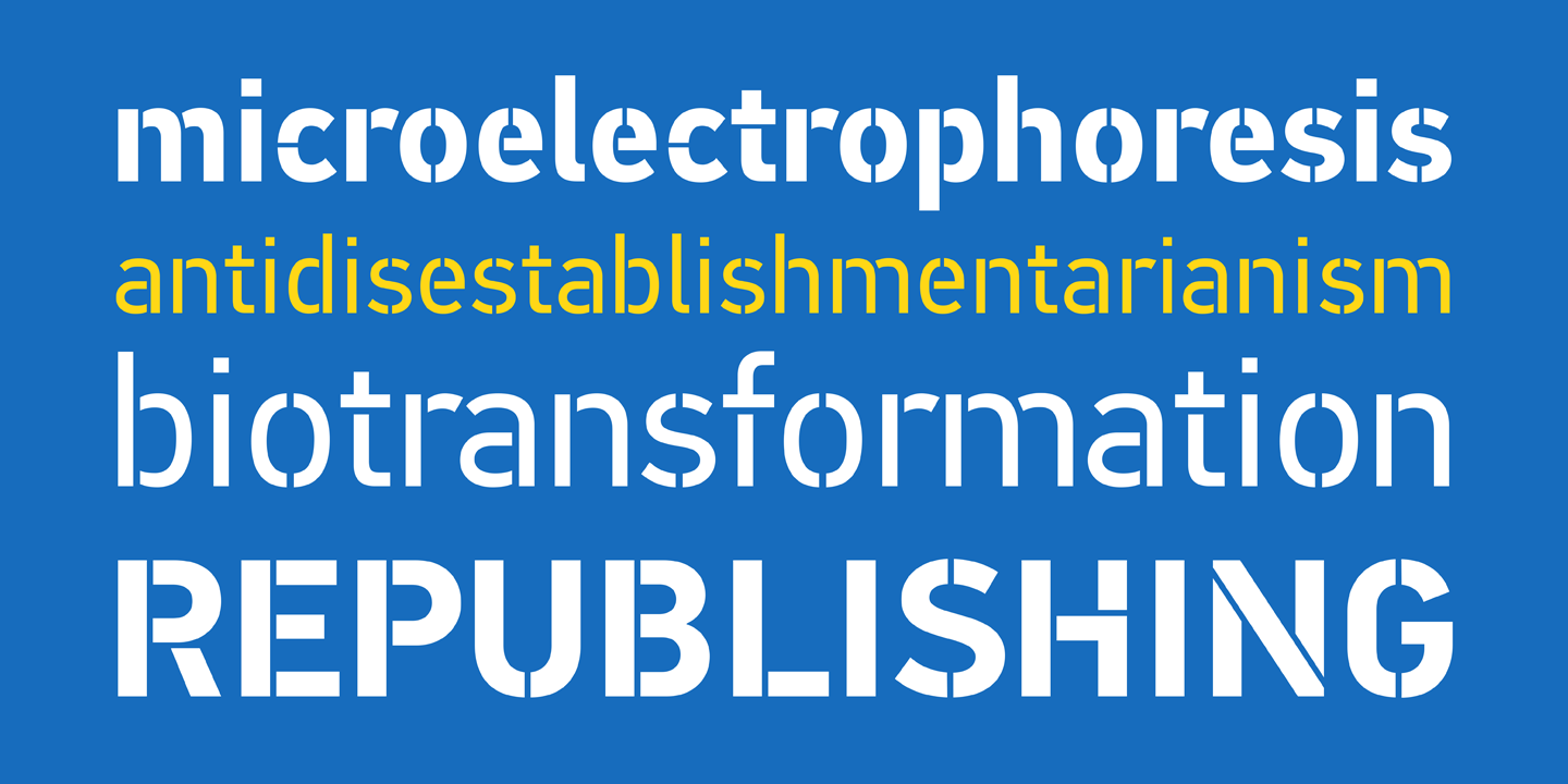 PF DIN Stencil Pro™