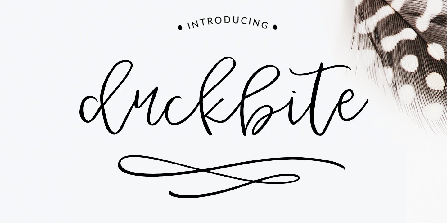 Image of Duckbite Font