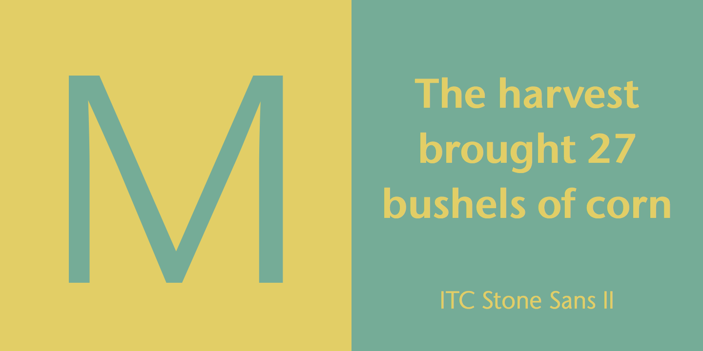 ITC Stone® Sans II