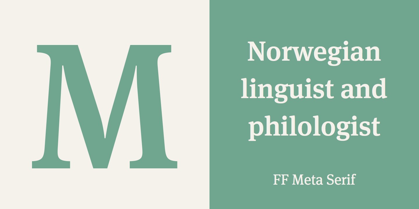 FF Meta® Serif