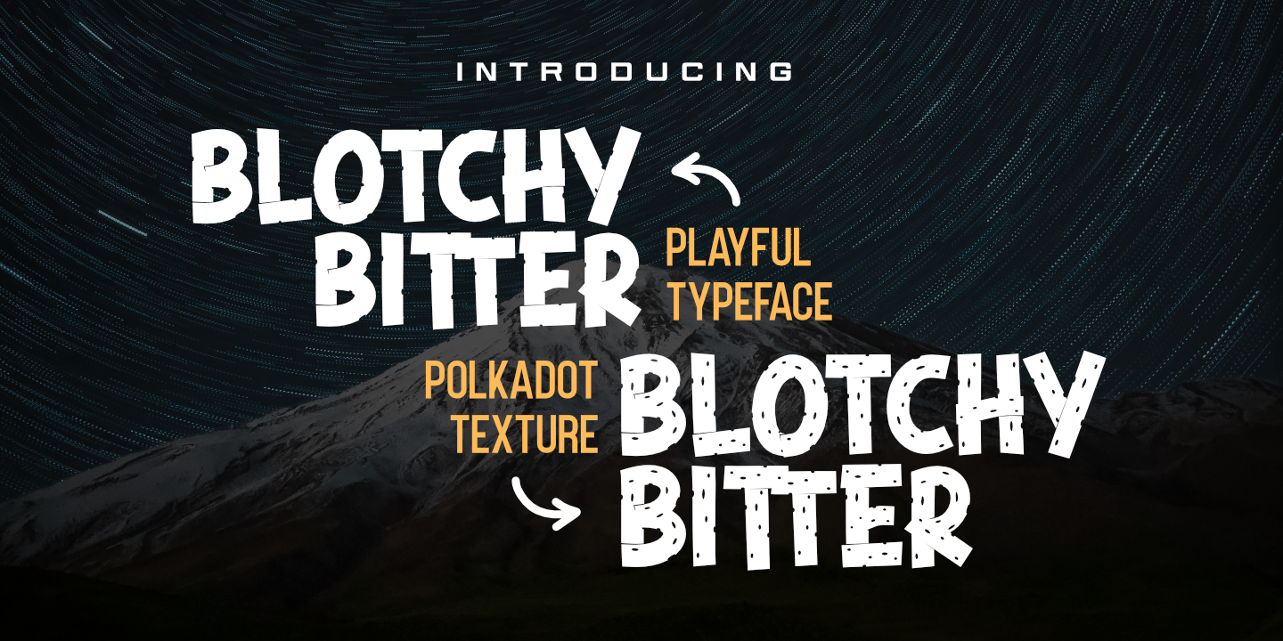 Image of Blotchy Bitter Texture Texture font