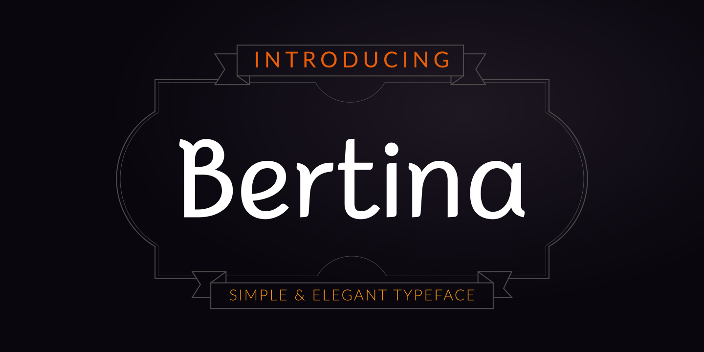 Image of Bertina Regular Font