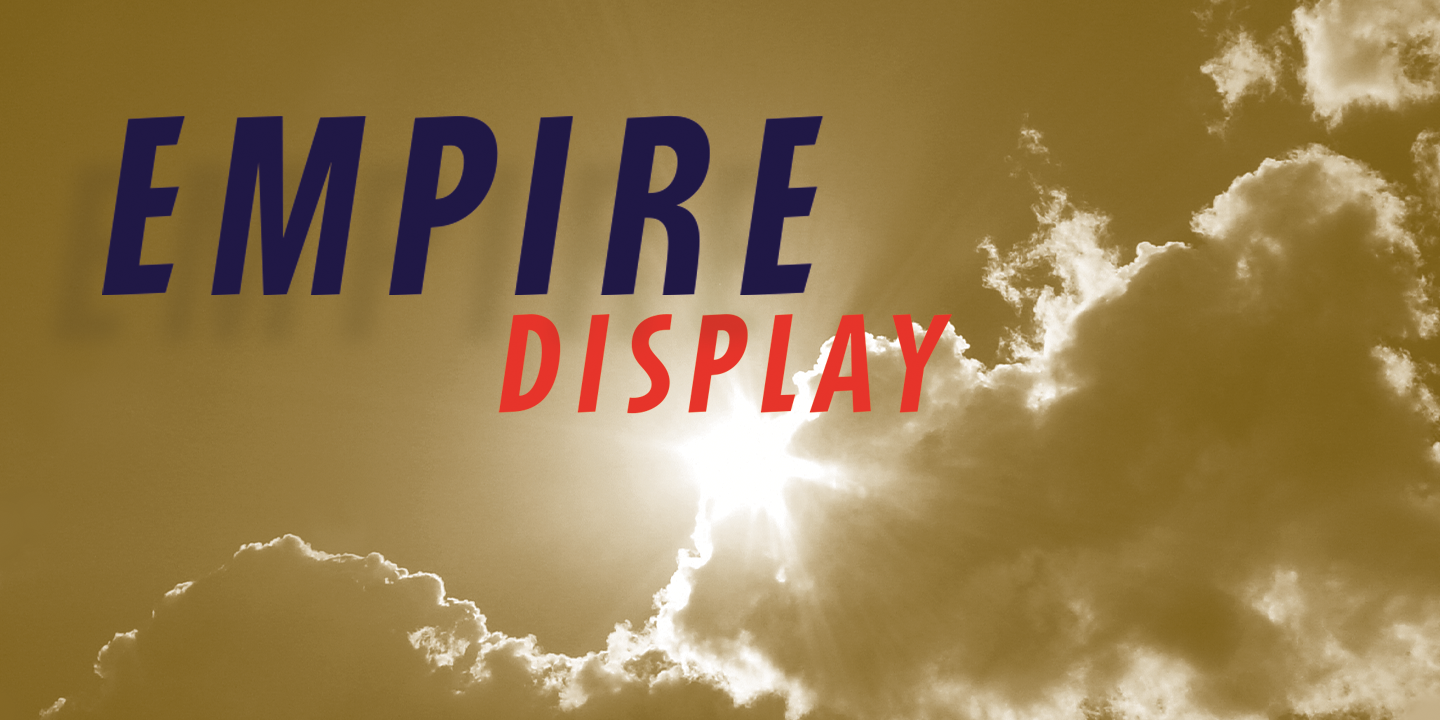 Image of Empire Display Font