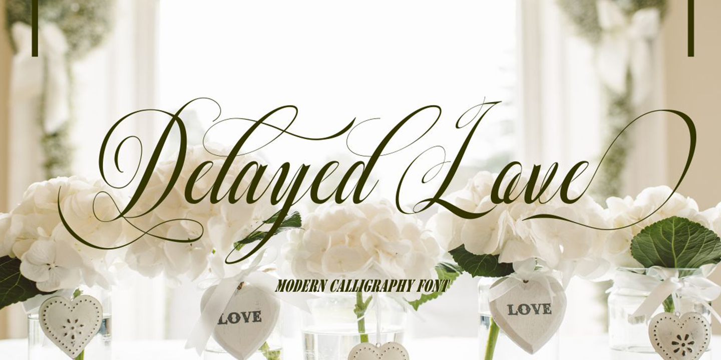 Image of Delayed Love Font