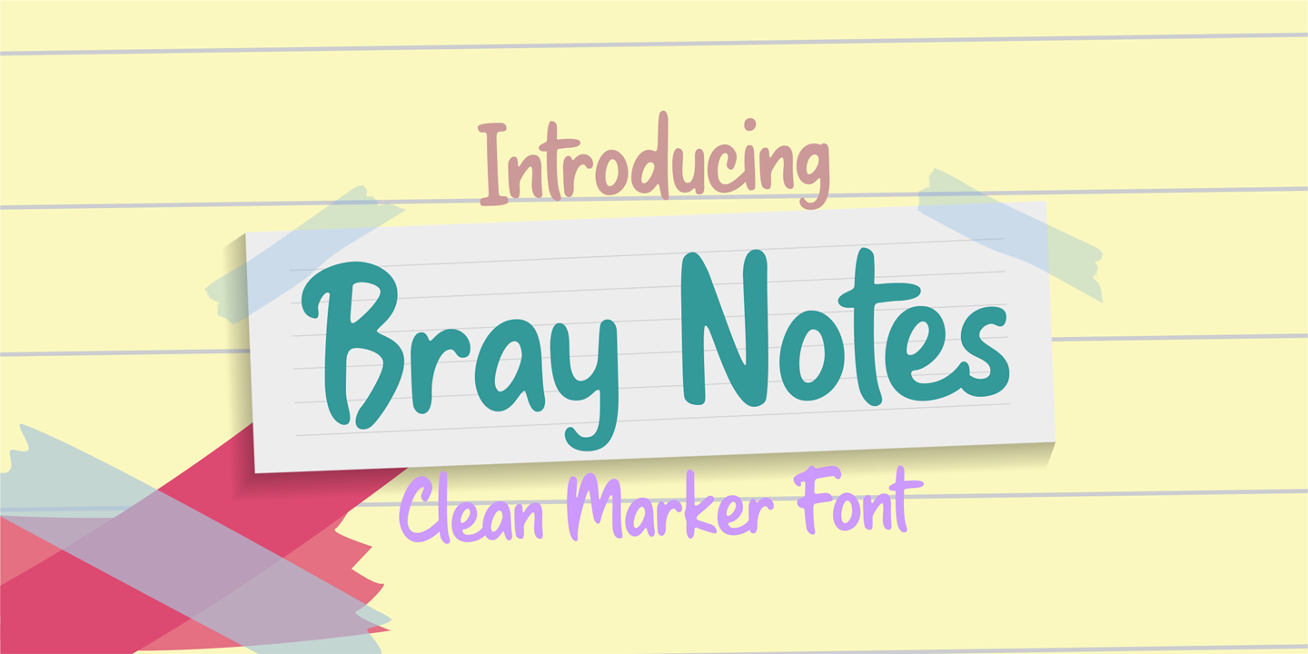 Image of Bray Notes Font