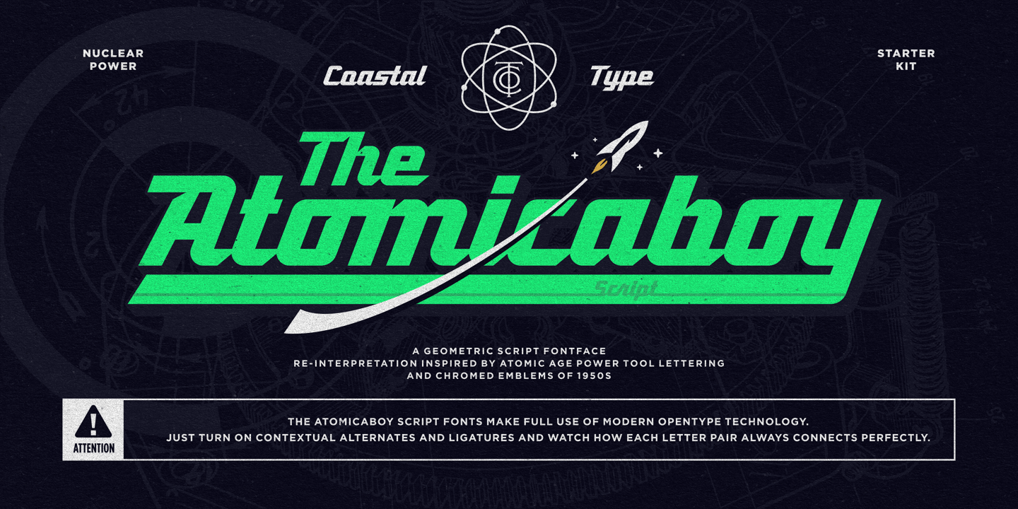 Image of Atomicaboy Regular font
