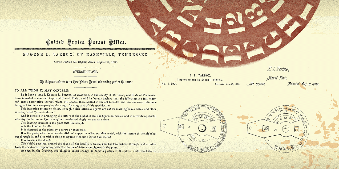 Vtg Stencil US No 4™