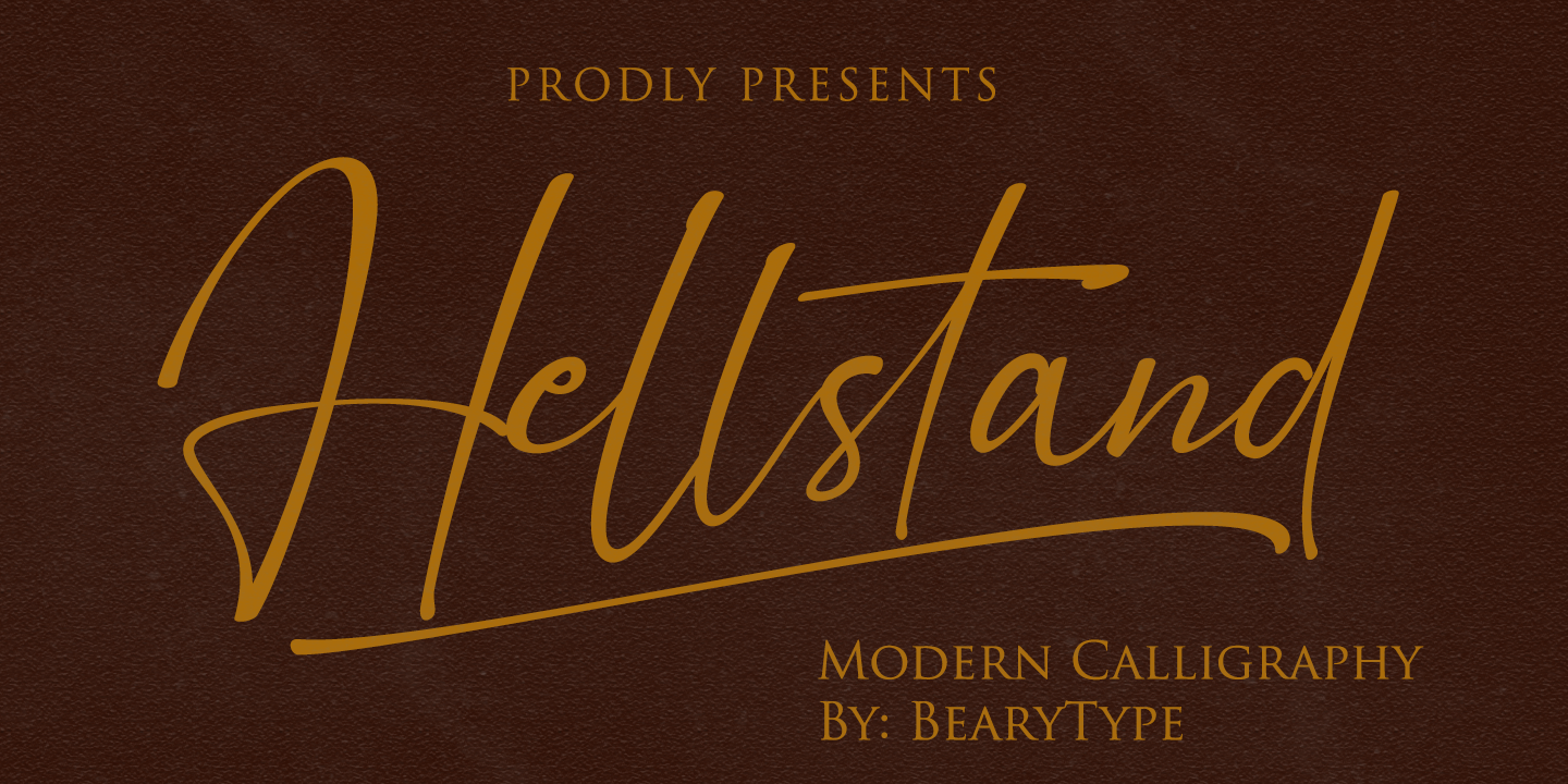 Image of Hellstand Font