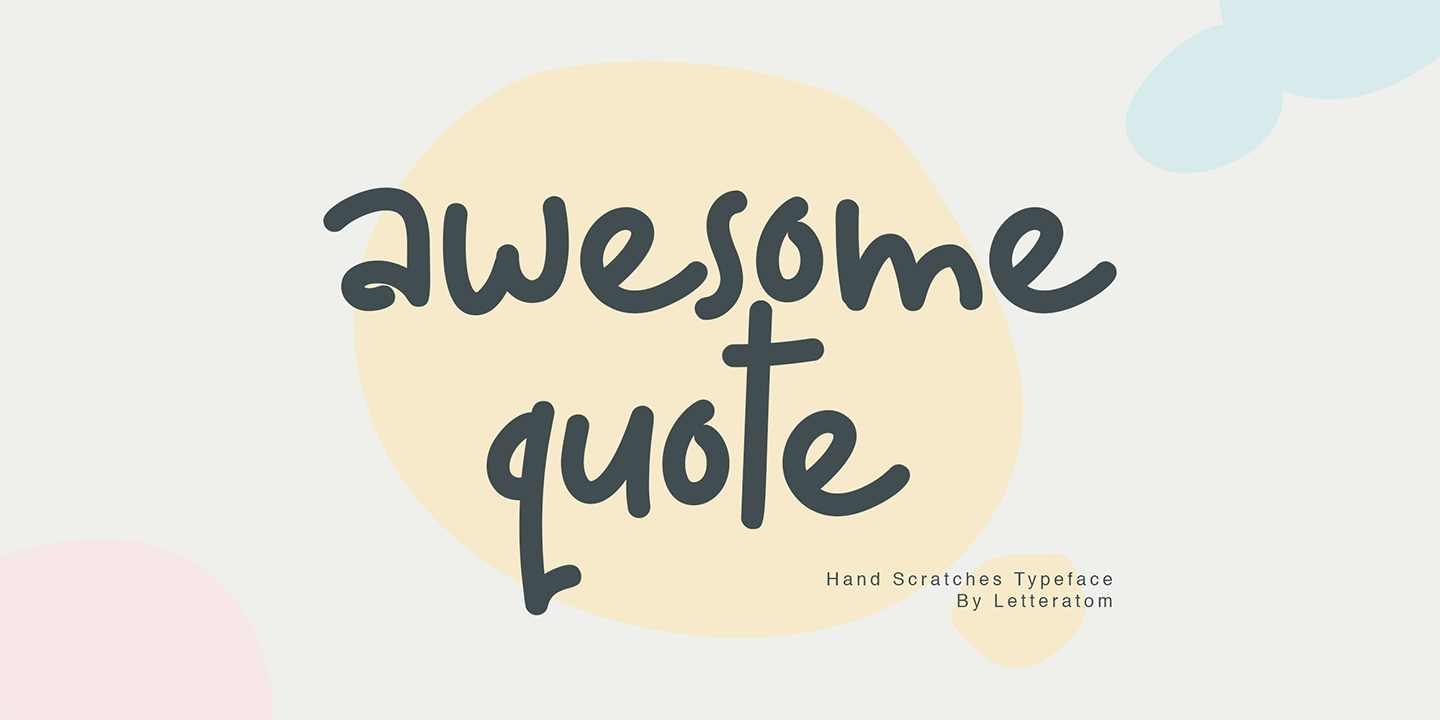 Image of Awesome Quote Regular Font