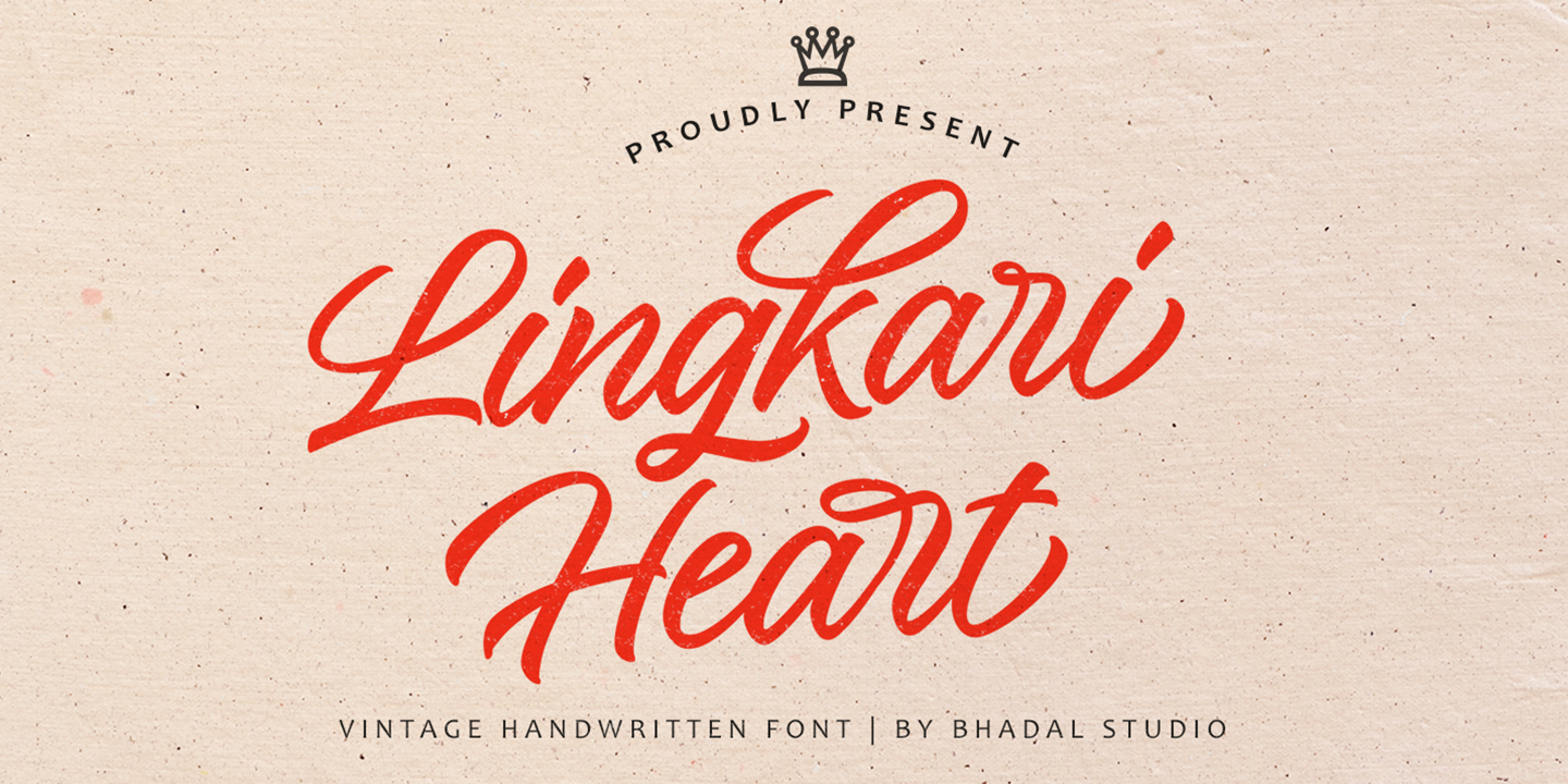 Image of Lingkari Heart Regular Font