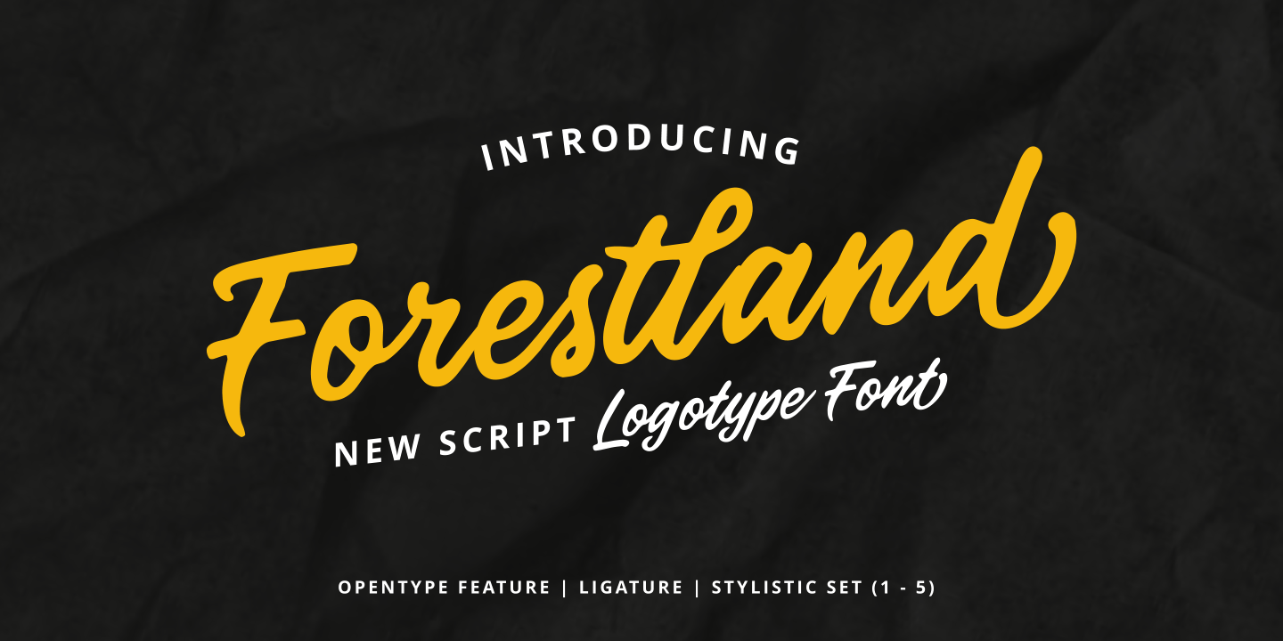 Image of Forestland Regular Font