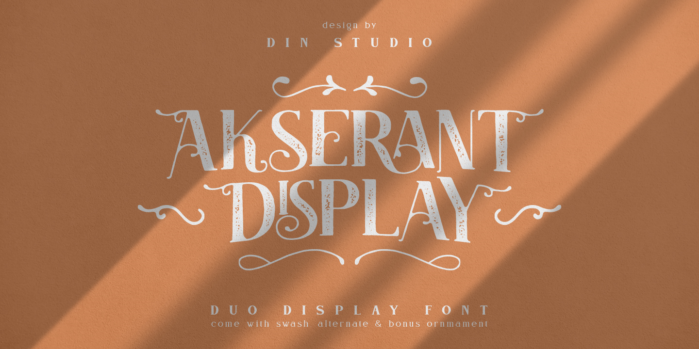 Image of Akserant Display Rough font