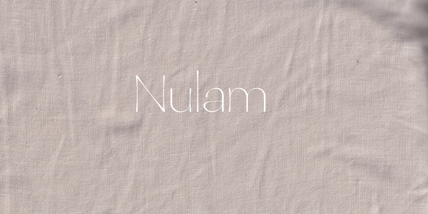 Image of Nulam Regular Font
