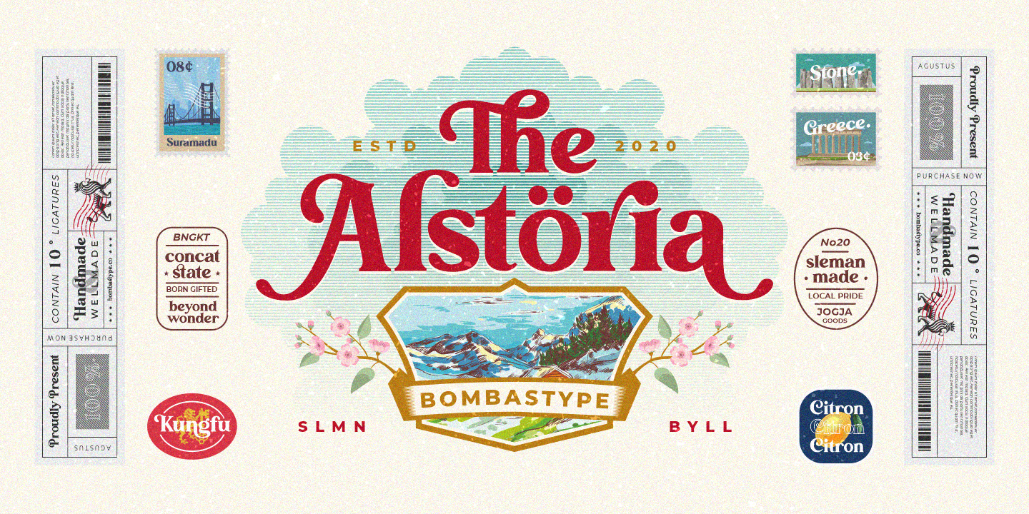 Image of Alstoria Regular Font