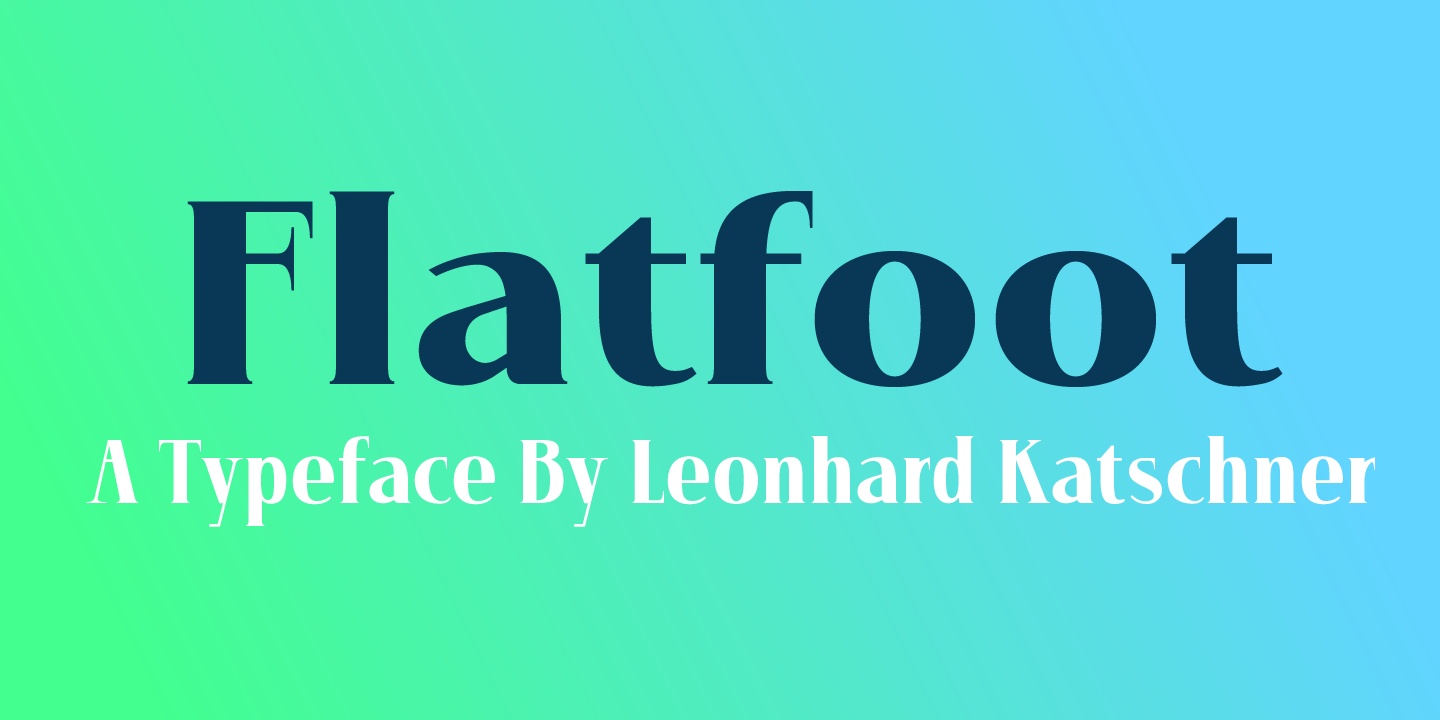 Image of Flatfoot Light Font