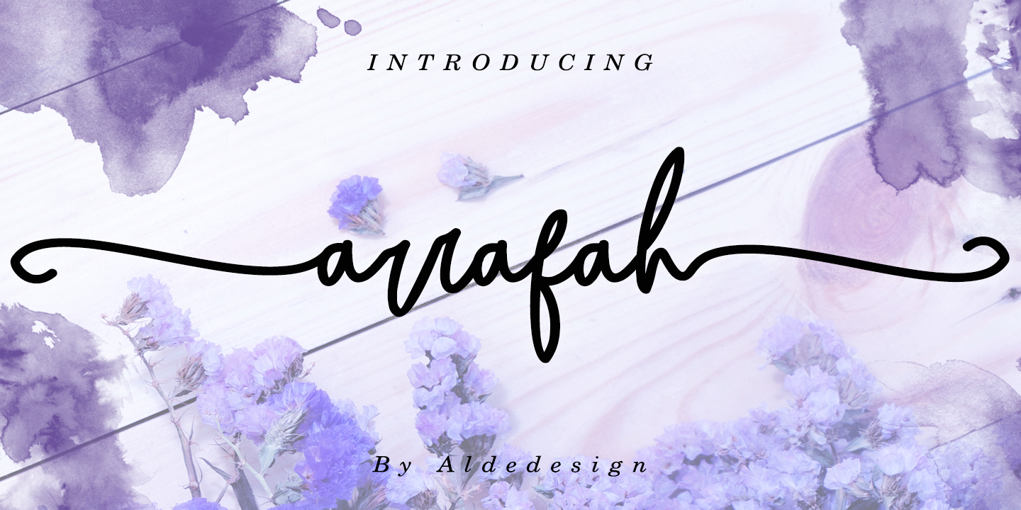 Image of Arrafah Regular Font
