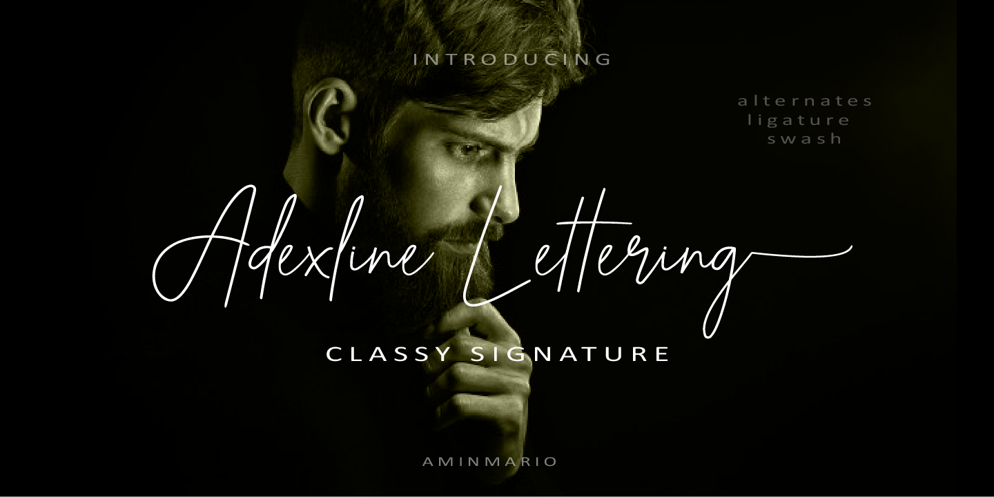 Image of Adexline Lettering Font