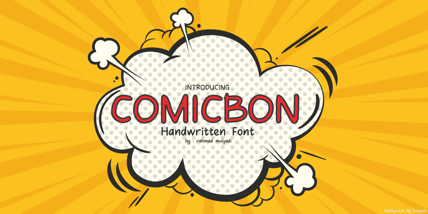 Image of Comicbon Regular Font
