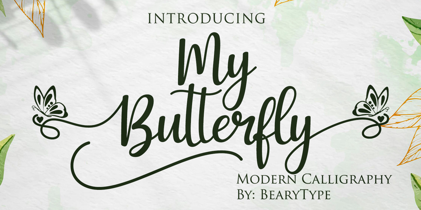 Image of My Butterfly Font
