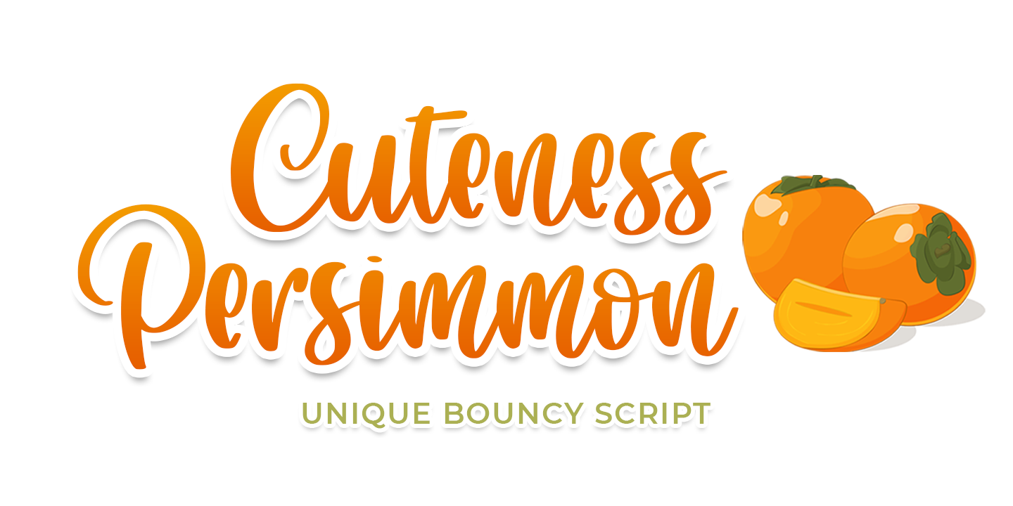 Image of Cuteness Persimmon Font