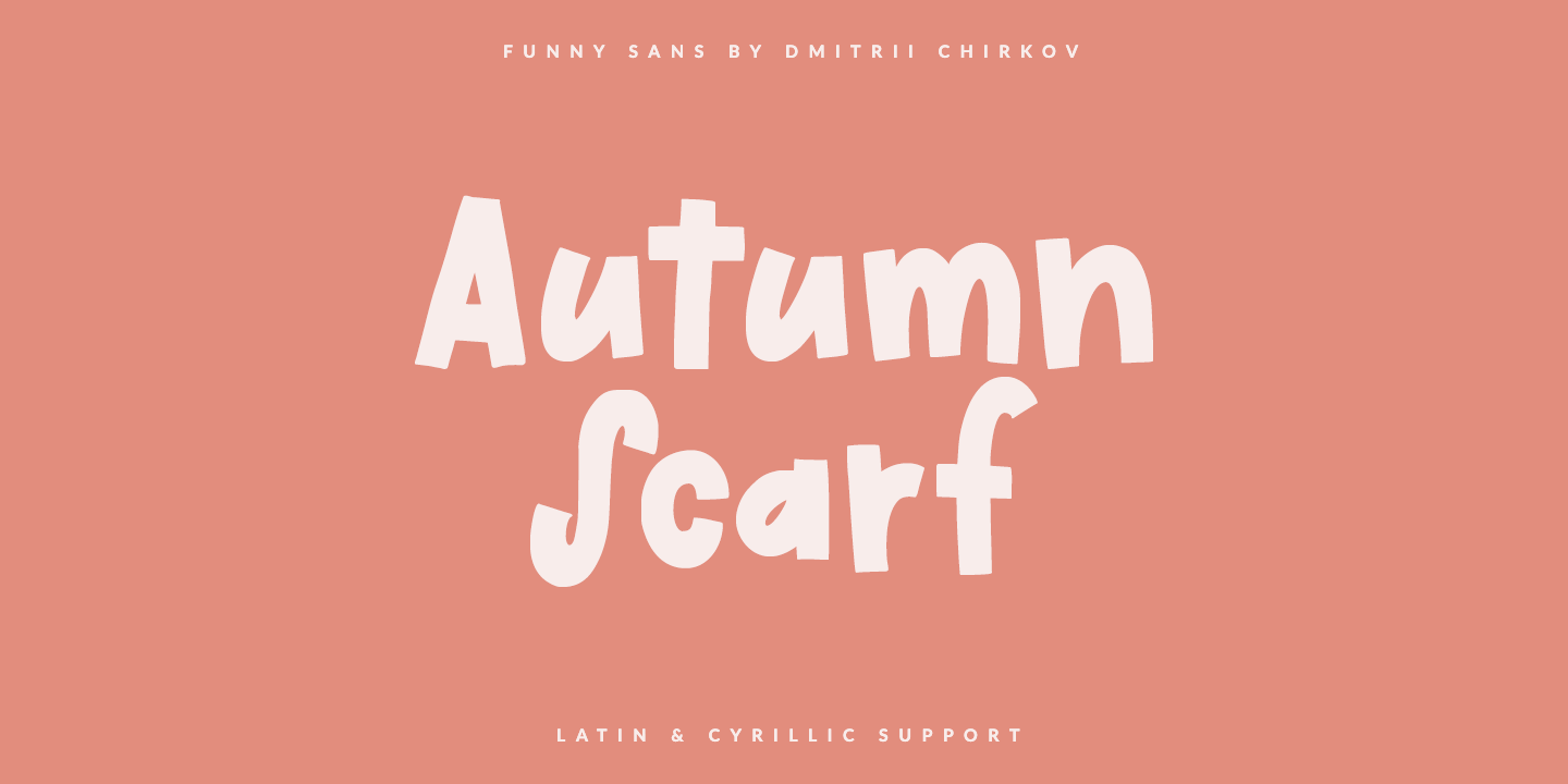 Image of Autumn Scarf Regular font